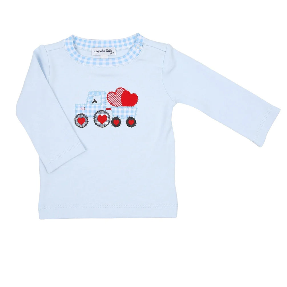 Tractor-Full of Love Applique Tee