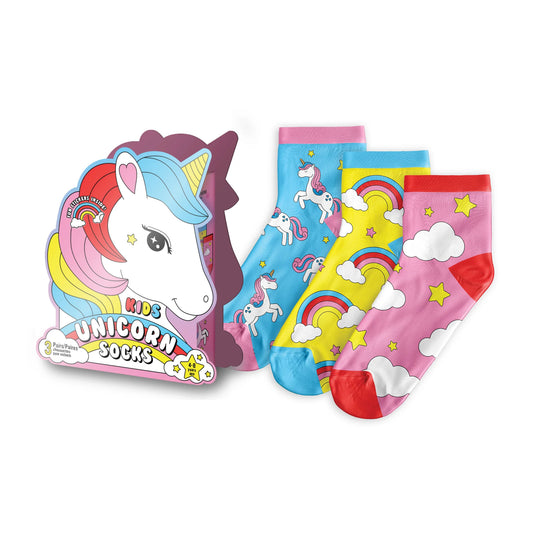 Kids 3 Pack Socks | Unicorn