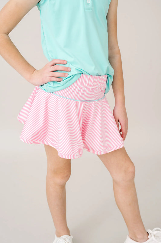 Game Set Match Quinn Skort | Pink, Turquoise