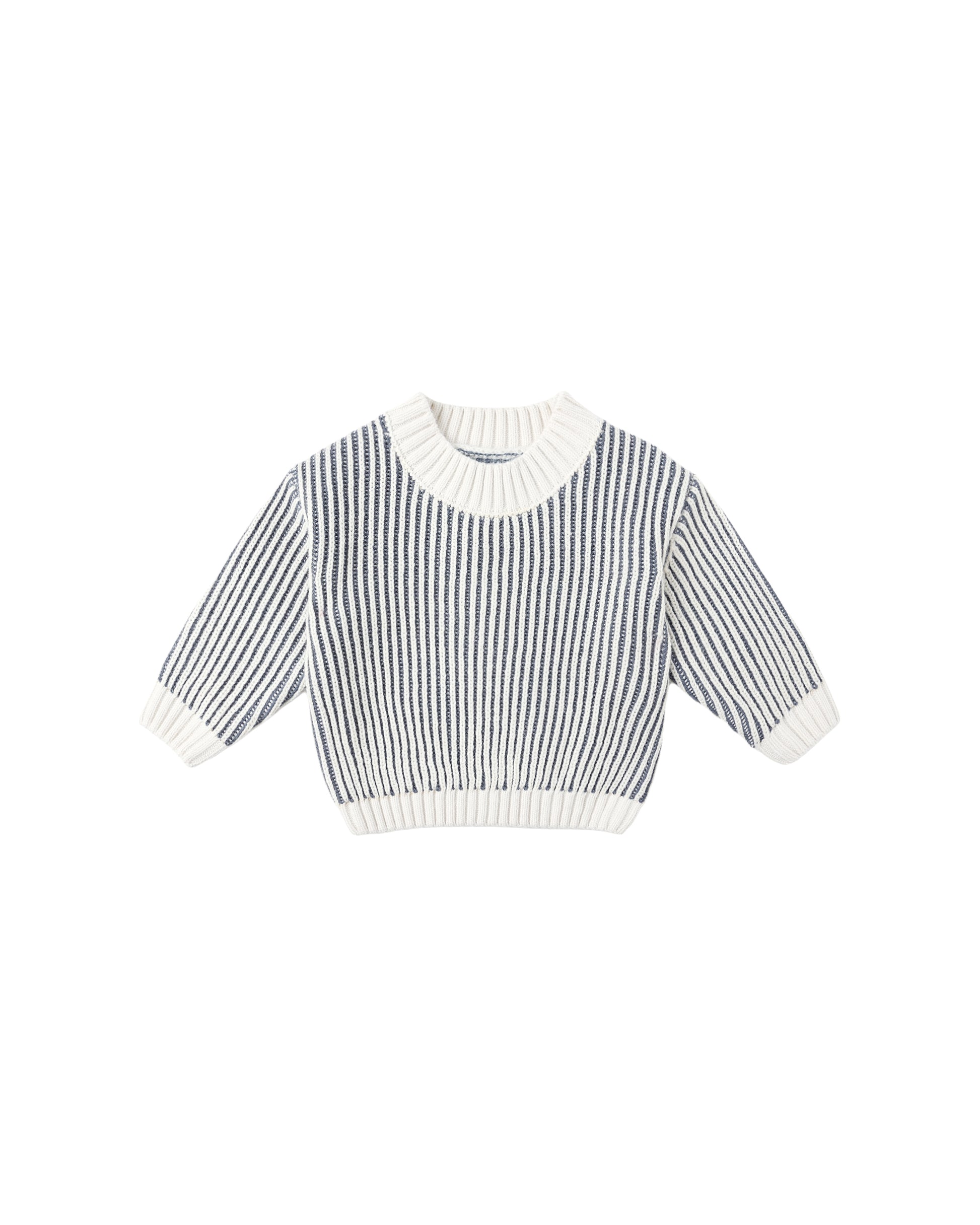 RELAXED KNIT SWEATER || OCEAN