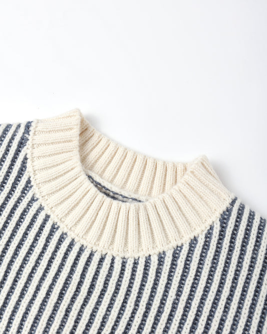 RELAXED KNIT SWEATER || OCEAN
