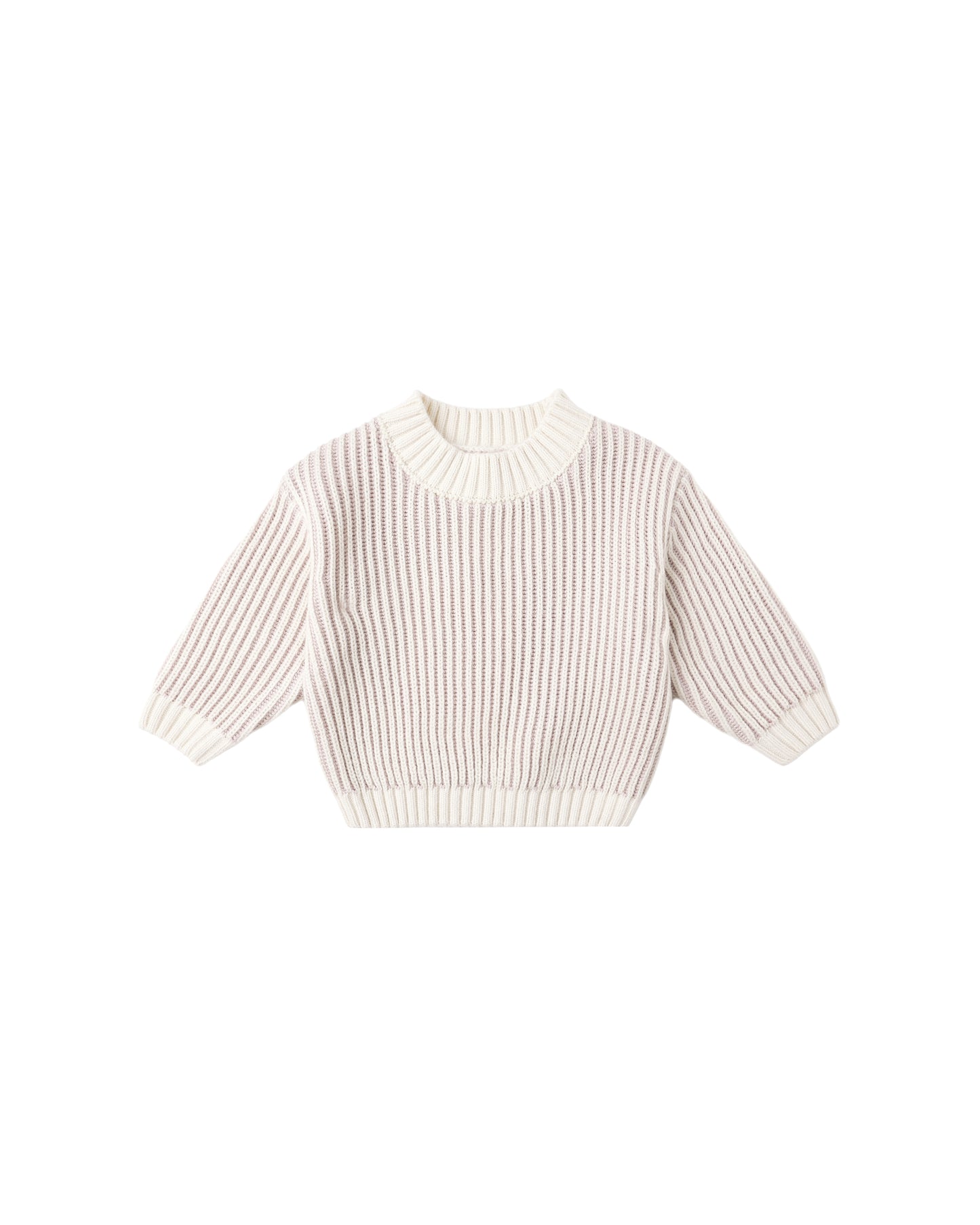 RELAXED KNIT SWEATER || LILAC
