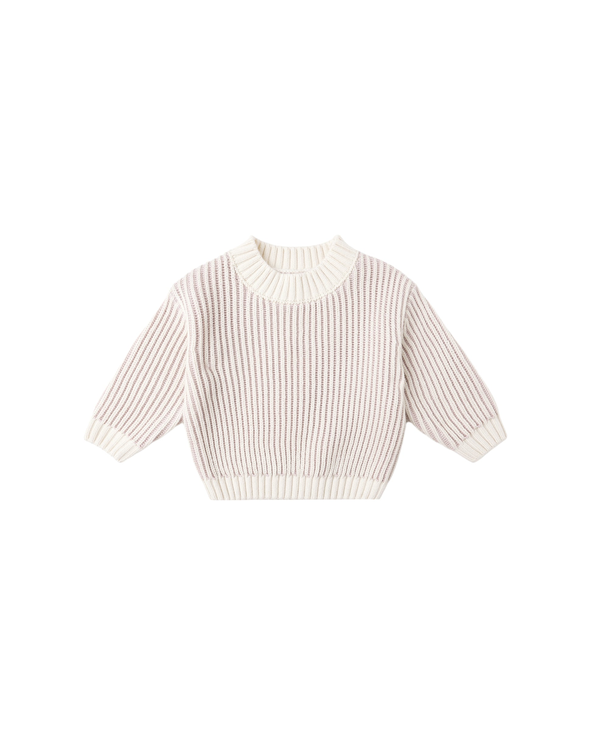RELAXED KNIT SWEATER || LILAC
