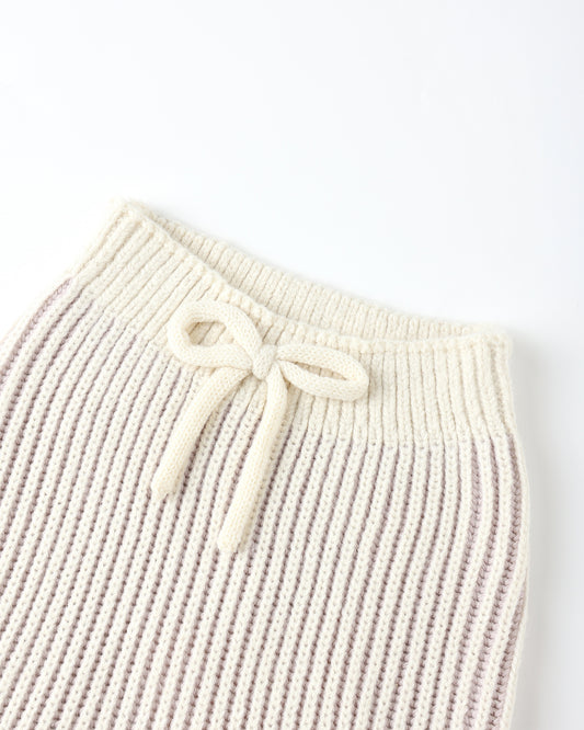 CHUNKY KNIT PANT || LILAC