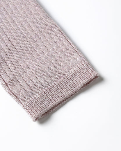 RIB KNIT PEPLUM TOP || LILAC