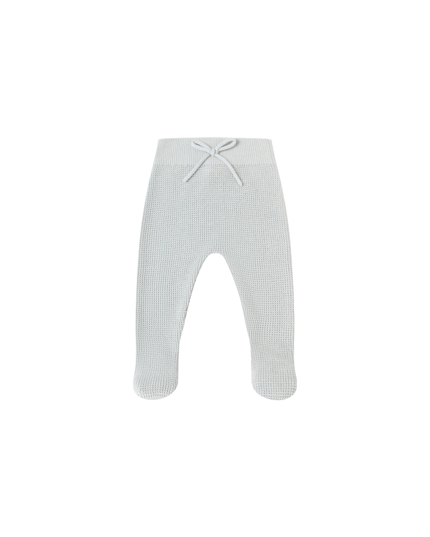 FOOTED KNIT PANT || ICE BLUE