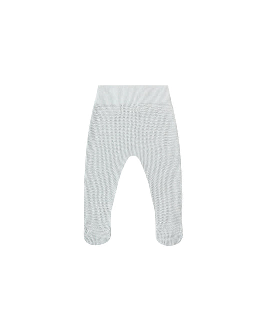 FOOTED KNIT PANT || ICE BLUE
