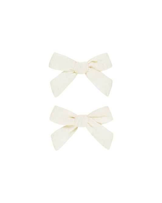 BOWS, SET OF 2 || IVORY