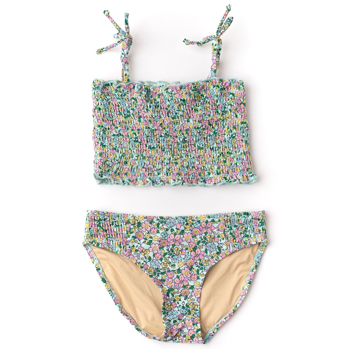 Smocked Bikini | Mint Ditsy Floral
