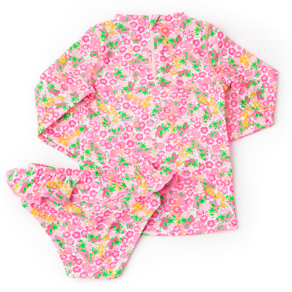 Rashguard Set | Fresh Floral Pink