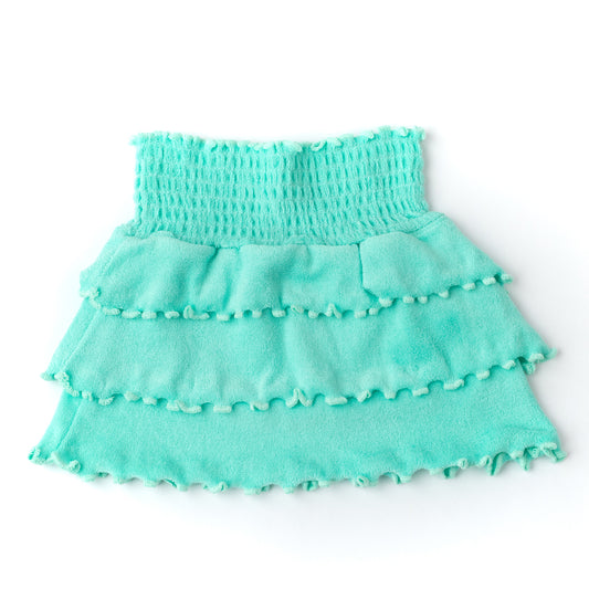 Smocked Terry Skirt | Mint