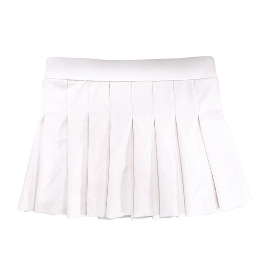 Pleated Active Skirt | White