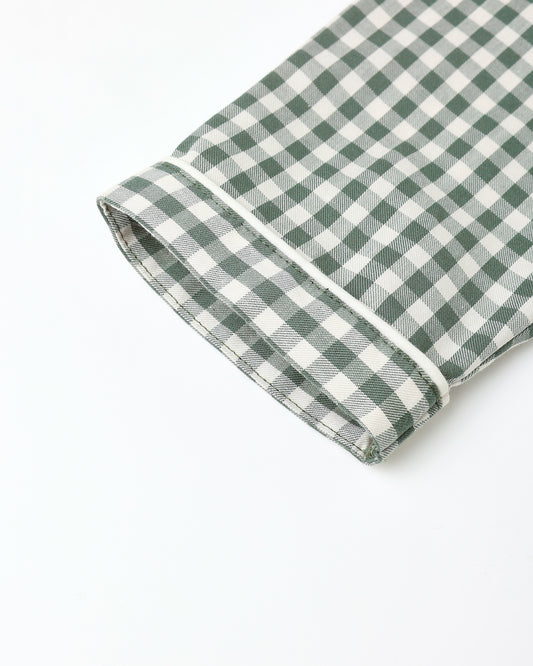 LONG SLEEVE PAJAMAS || EVERGREEN GINGHAM