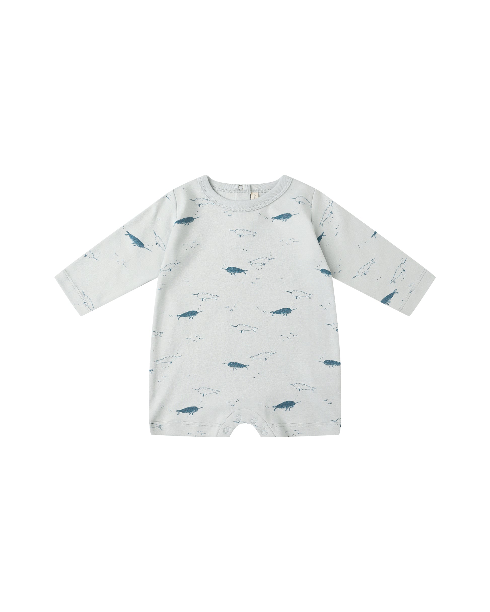 LONG SLEEVE ROMPER || NARWHALS