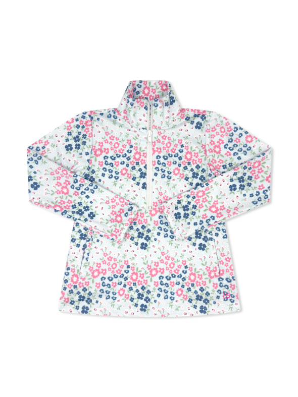 Heather Half Zip | Baton Rouge Blooms