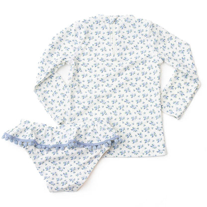 Rash Guard Set | Cottage Floral Blue
