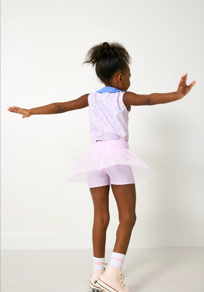 LAVENDER PLEATED SKORT