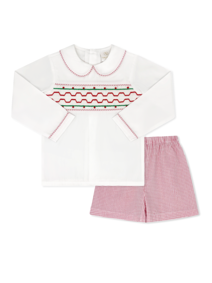 Liam Short Set | Redford Red Windowpane