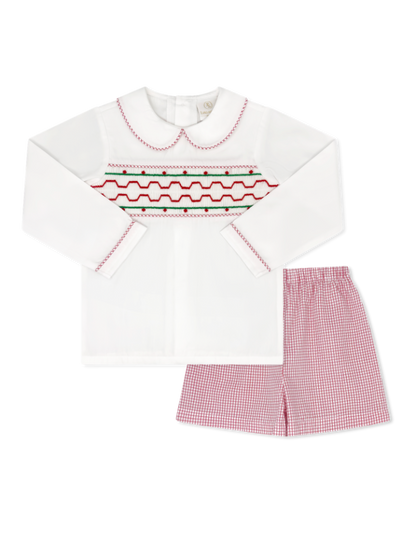 Liam Short Set | Redford Red Windowpane