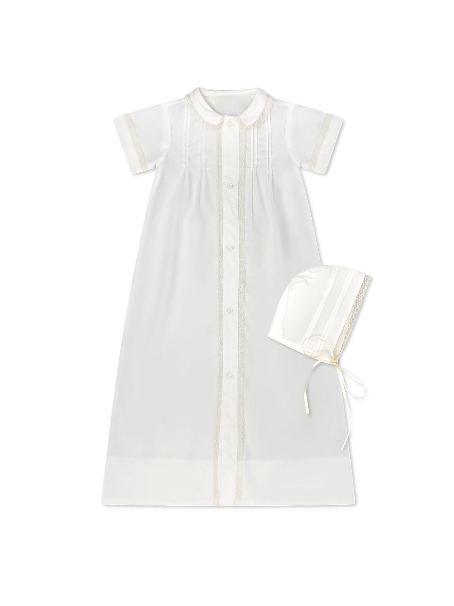 Graham Daygown | Blessings White + Ecru