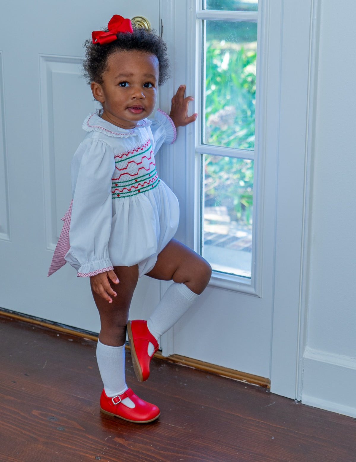 Sadie Bubble | Redford Red Windowpane