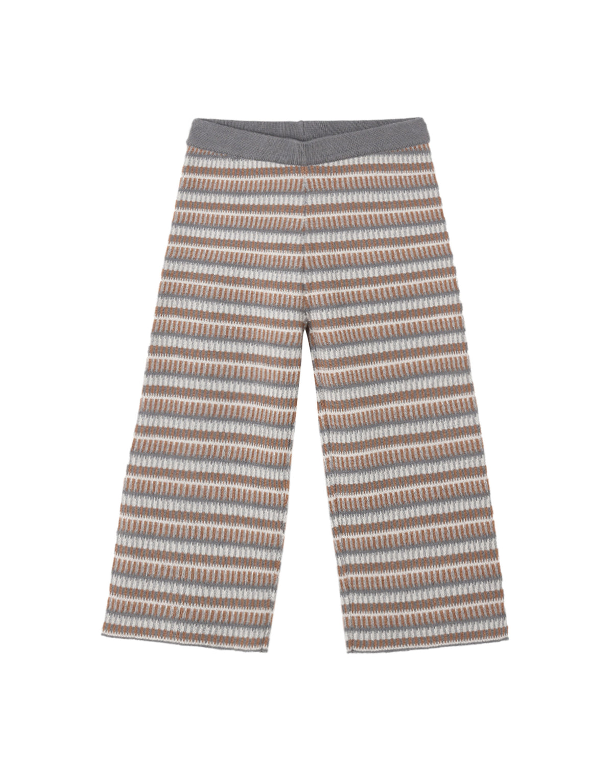 KNIT WIDE LEG PANT MULTI-STRIPE