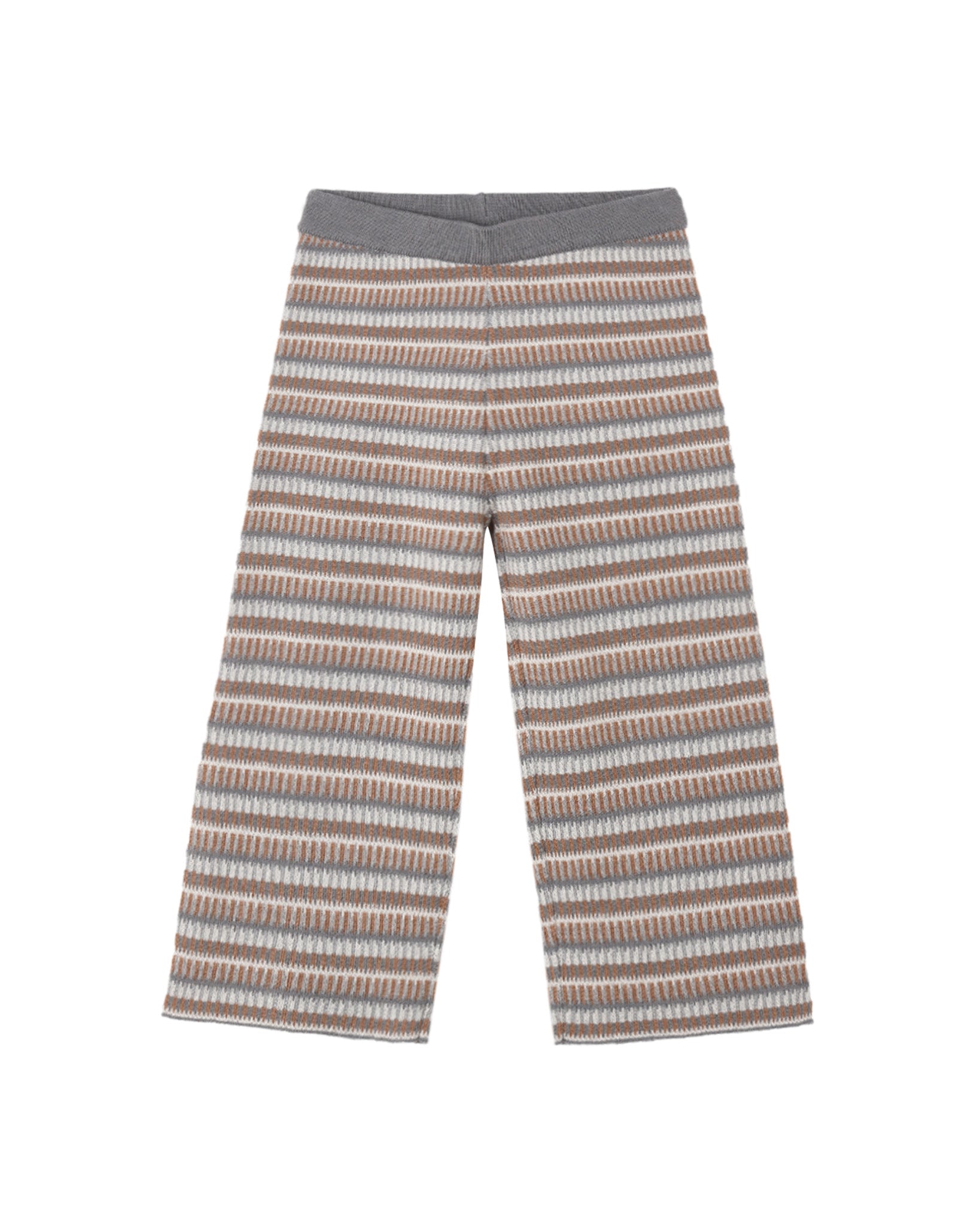 KNIT WIDE LEG PANT MULTI-STRIPE