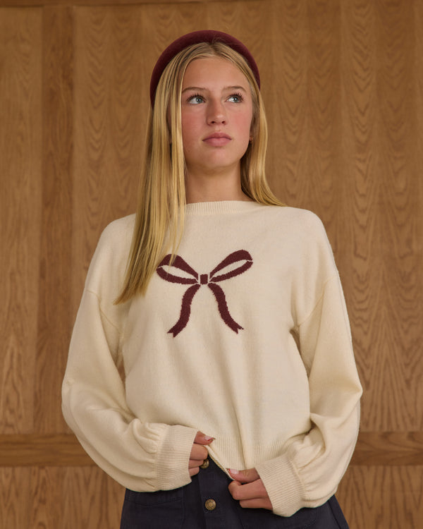 ASPEN SWEATER || BOW - TEEN
