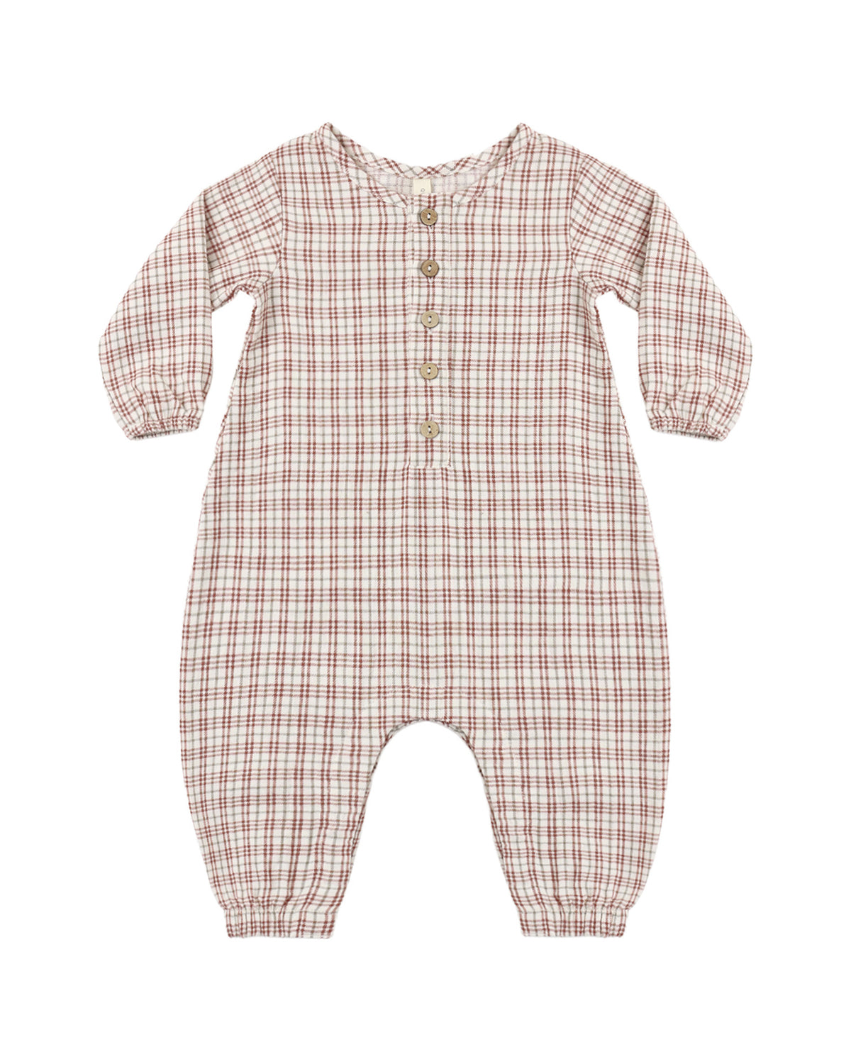 WOVEN JUMPSUIT CHRISTMAS PLAID
