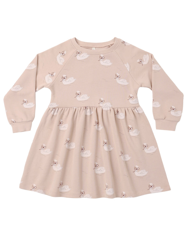 RAGLAN DRESS SWANS
