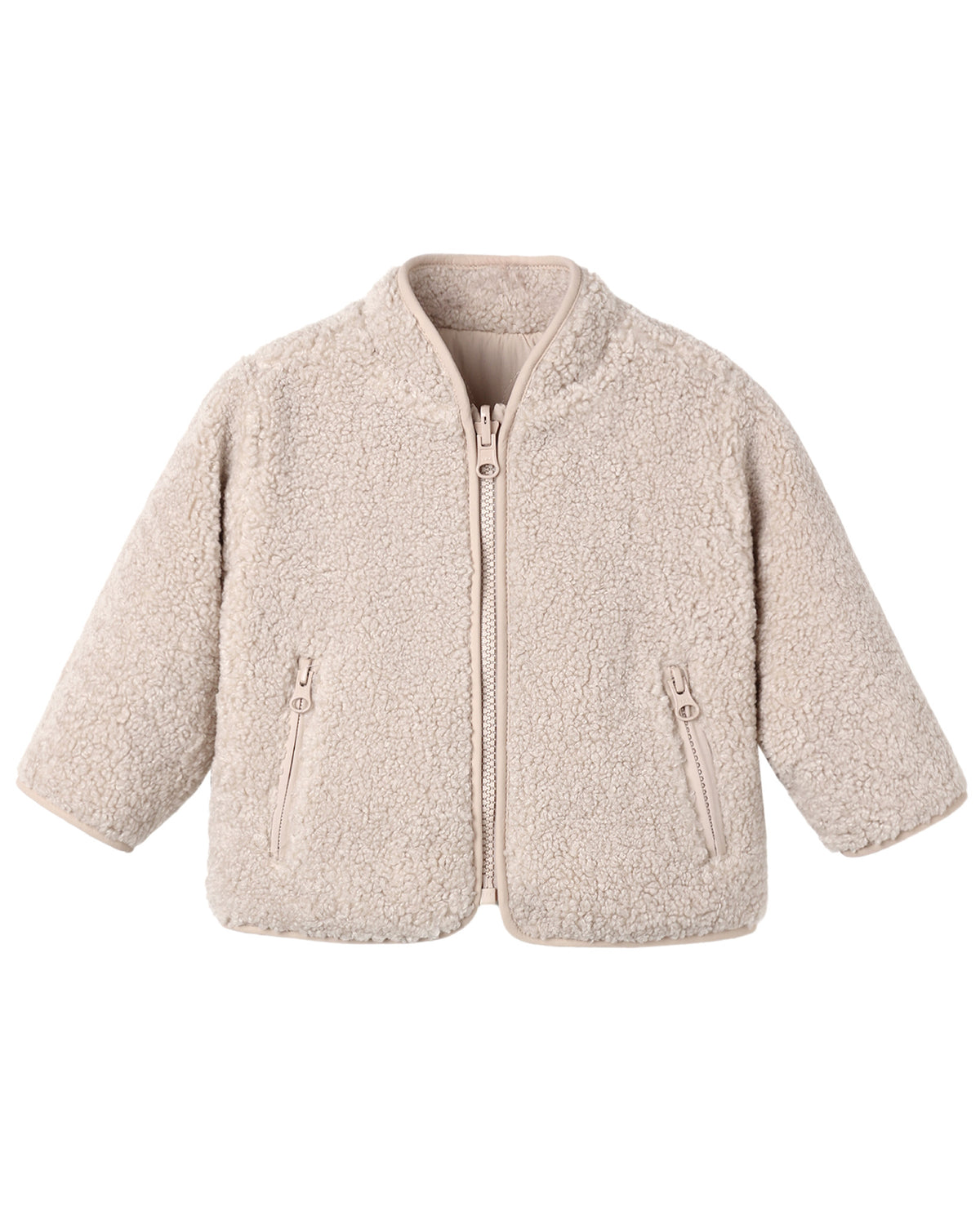 SHEARLING ZIP JACKET ROSE WATER