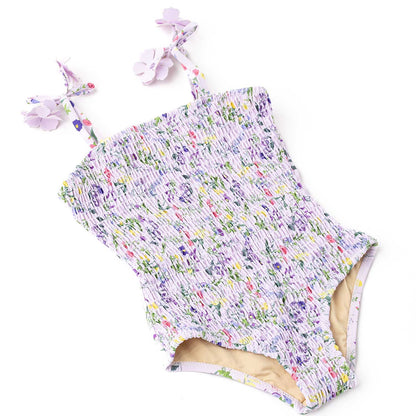 Smocked One-Piece | Wildflower Fields