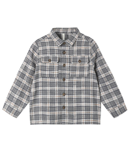 POCKETED FLANNEL SHIRT WINTER PLAID
