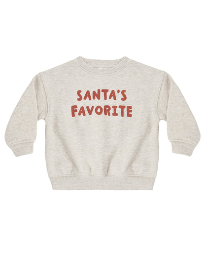RELAXED SWEATSHIRT SANTA'S FAVORITE