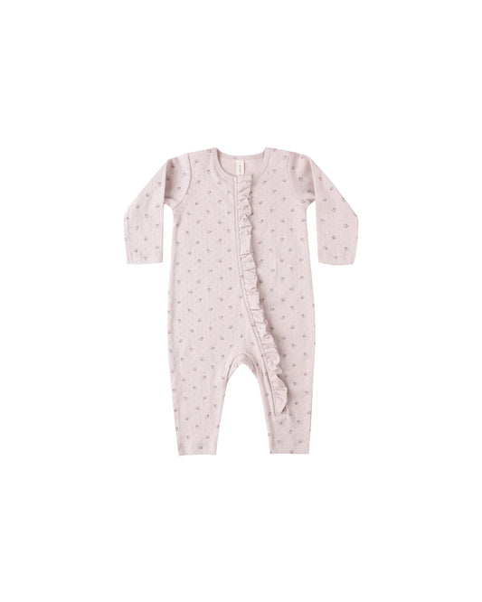 RUFFLE JUMPSUIT || LILAC DITSY