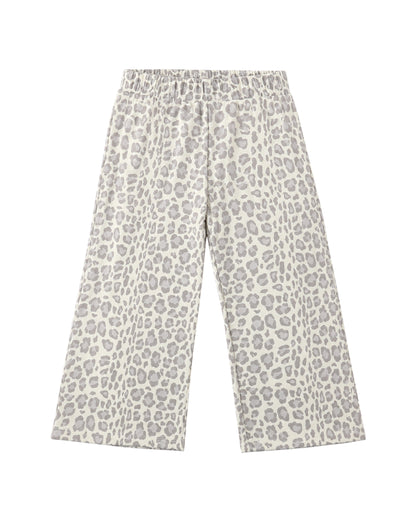 WIDE LEG SWEATPANT BLUE LEOPARD