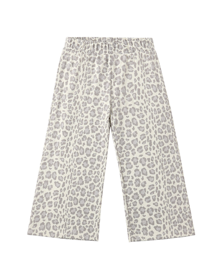 WIDE LEG SWEATPANT BLUE LEOPARD