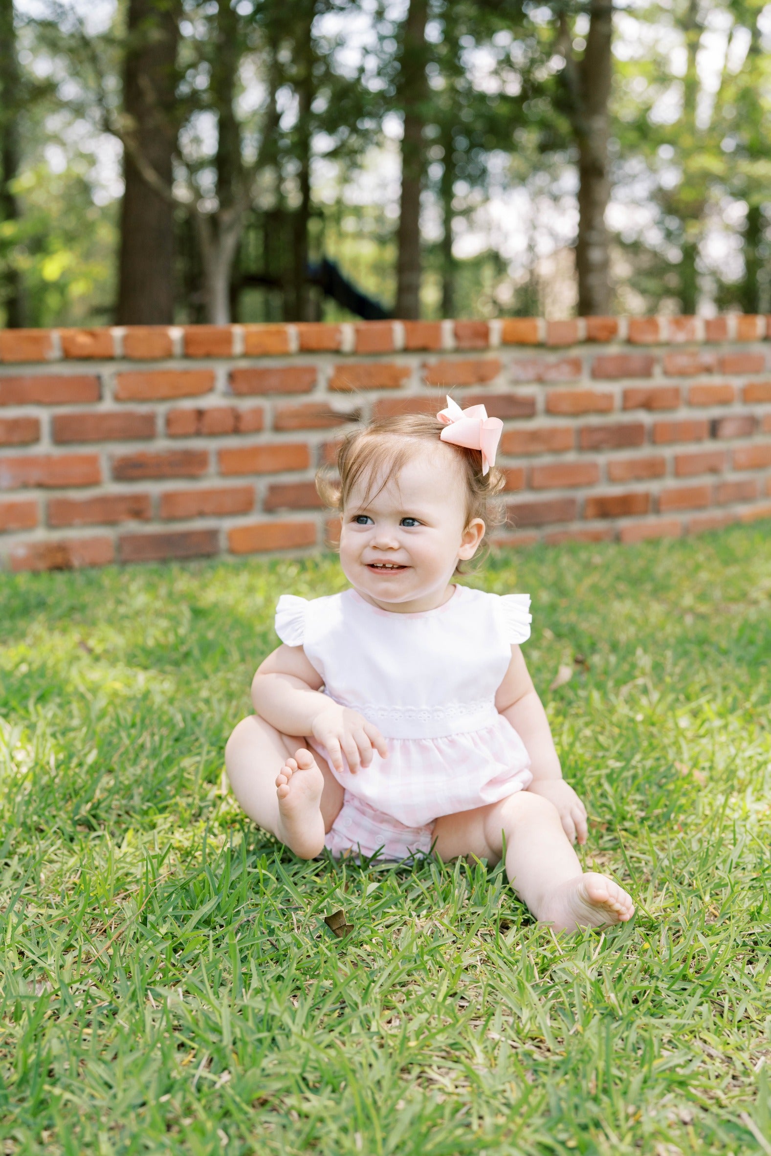 PINAFORE BUBBLE PLAYFUL PINK BUFFALO CHECK