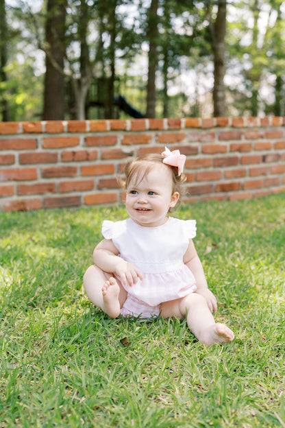 PINAFORE BUBBLE PLAYFUL PINK BUFFALO CHECK