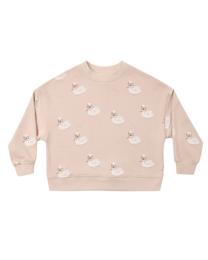 BOXY PULLOVER SWANS