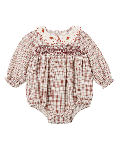 CALLIE ROMPER CHRISTMAS PLAID