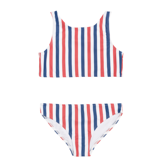 Double Tie Knot Bikini | Surfrider Stripe