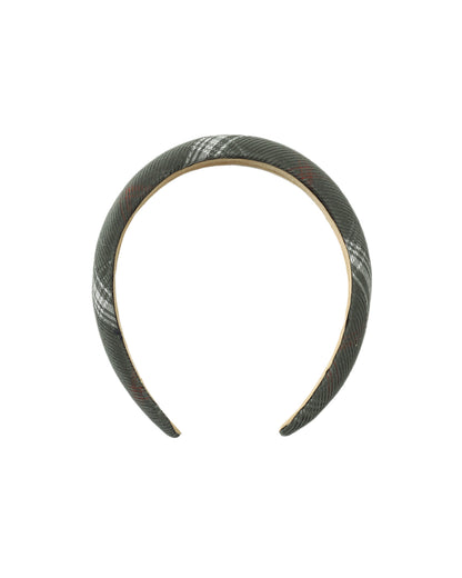 PADDED HEADBAND HOLIDAY PLAID