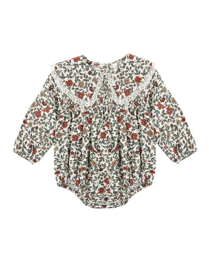FERN ROMPER HOLIDAY FLORAL