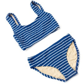 2 Piece Crinkle | Navy Stripe