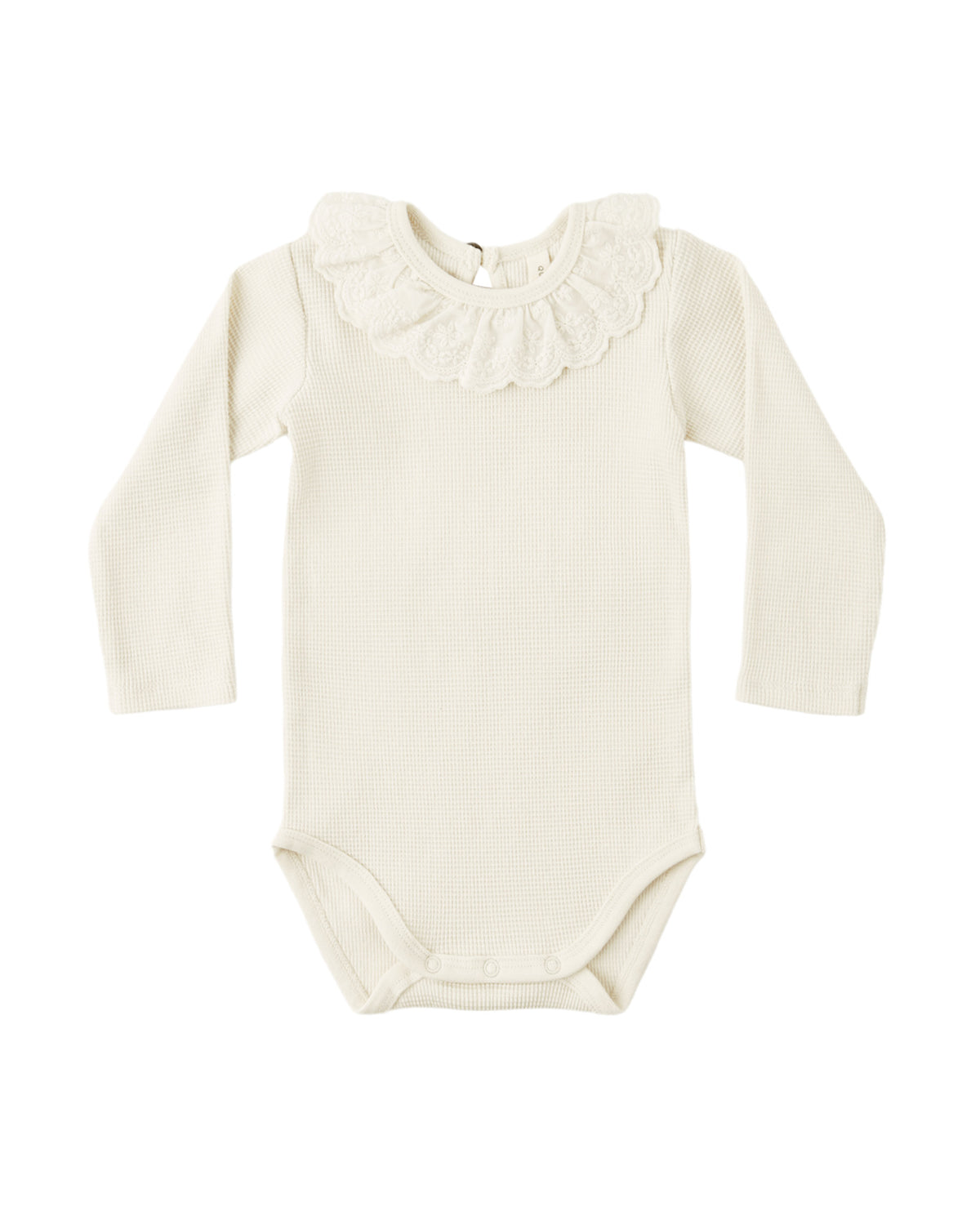RUFFLE COLLAR BODYSUIT NATURAL
