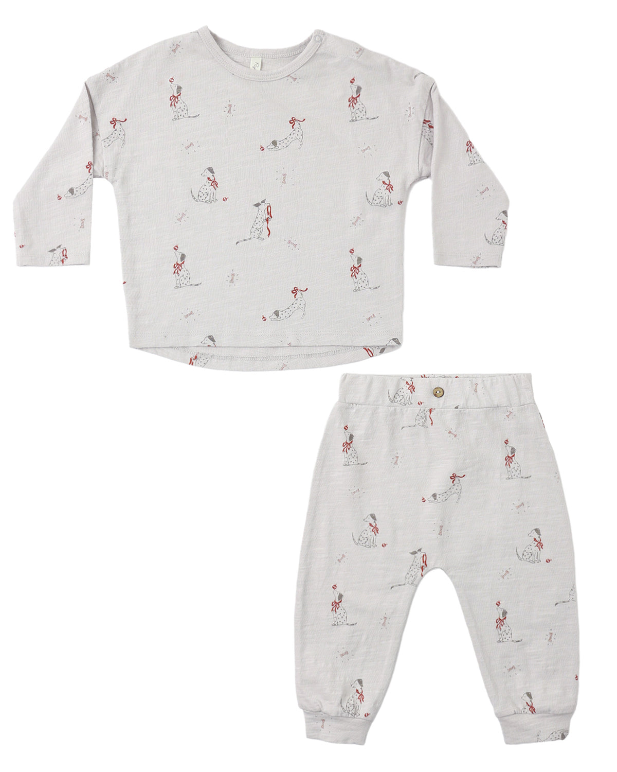 LONG SLEEVE TEE + PANT SET DALMATIAN