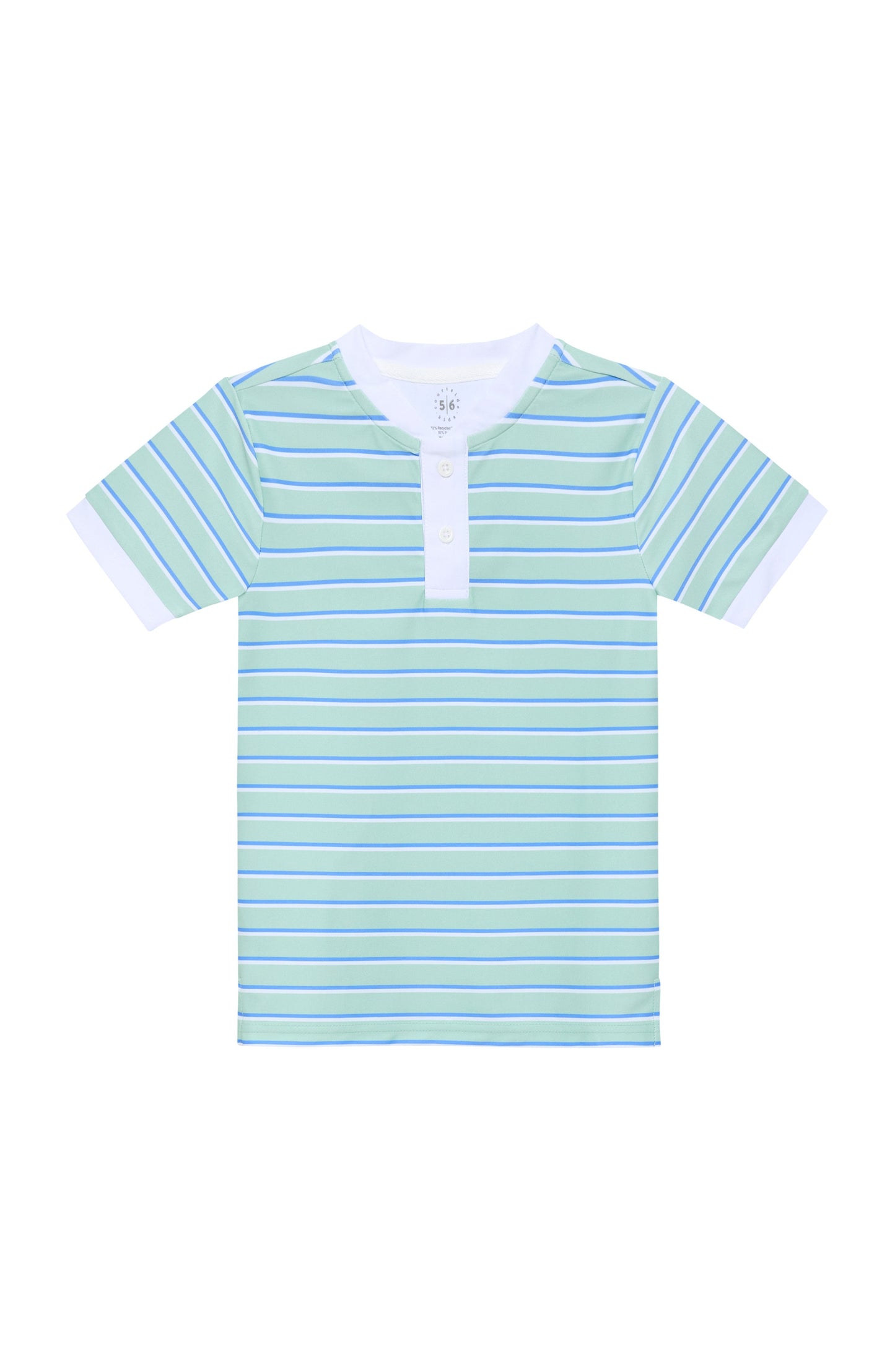 PALM GREEN BASELINE STRIPE BLADE SHIRT