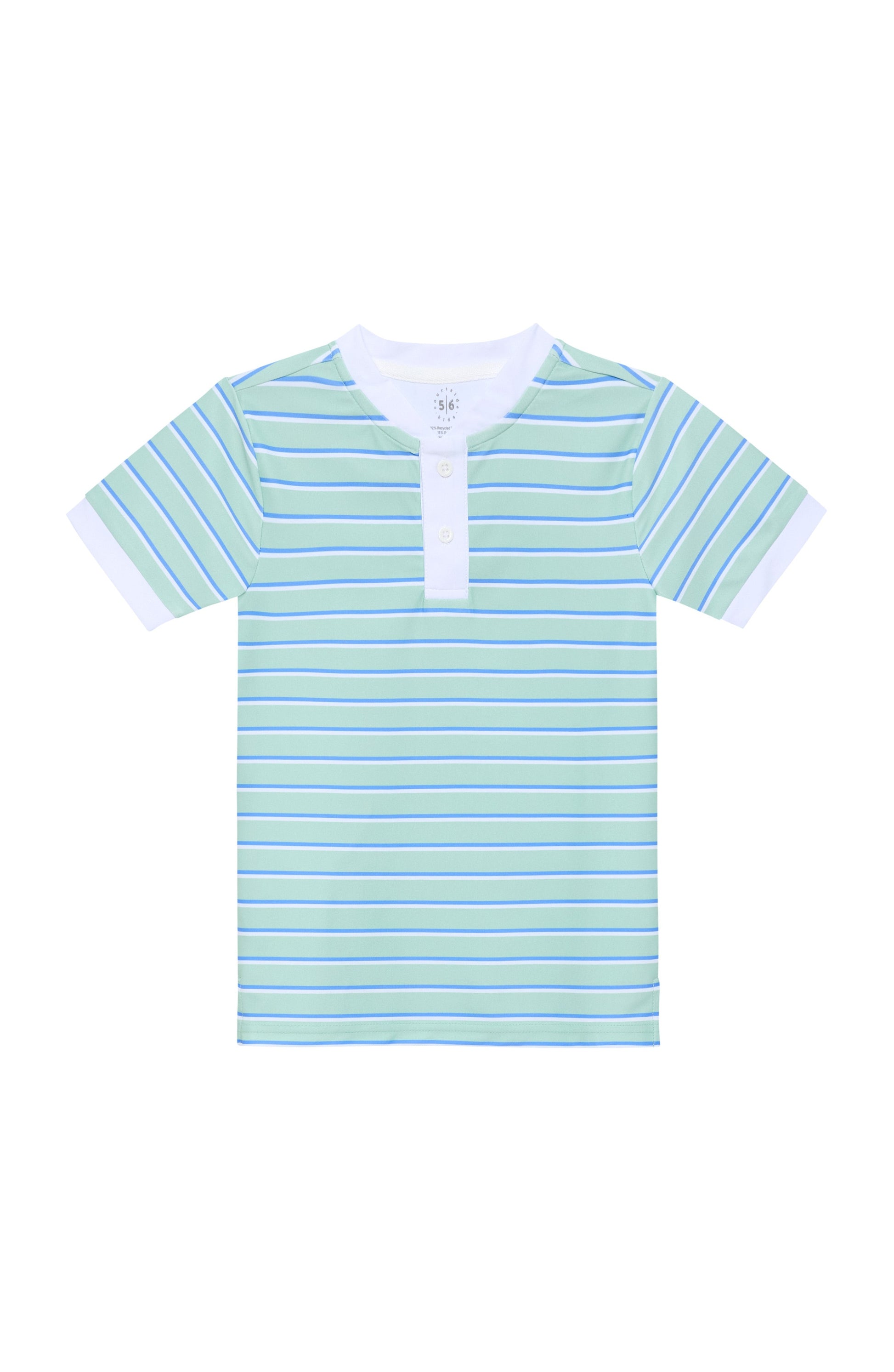 PALM GREEN BASELINE STRIPE BLADE SHIRT