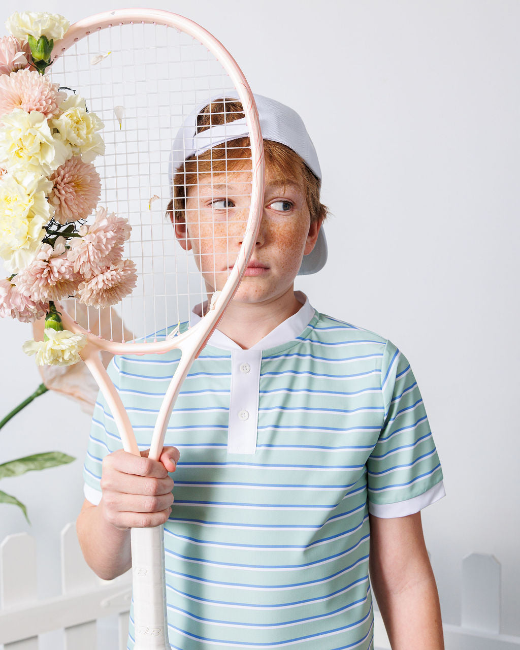 PALM GREEN BASELINE STRIPE BLADE SHIRT